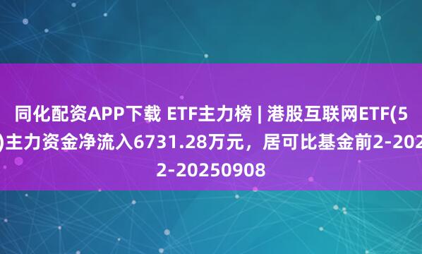 同化配资APP下载 ETF主力榜 | 港股互联网ETF(513770)主力资金净流入6731.28万元，居可比基金前2-20250908